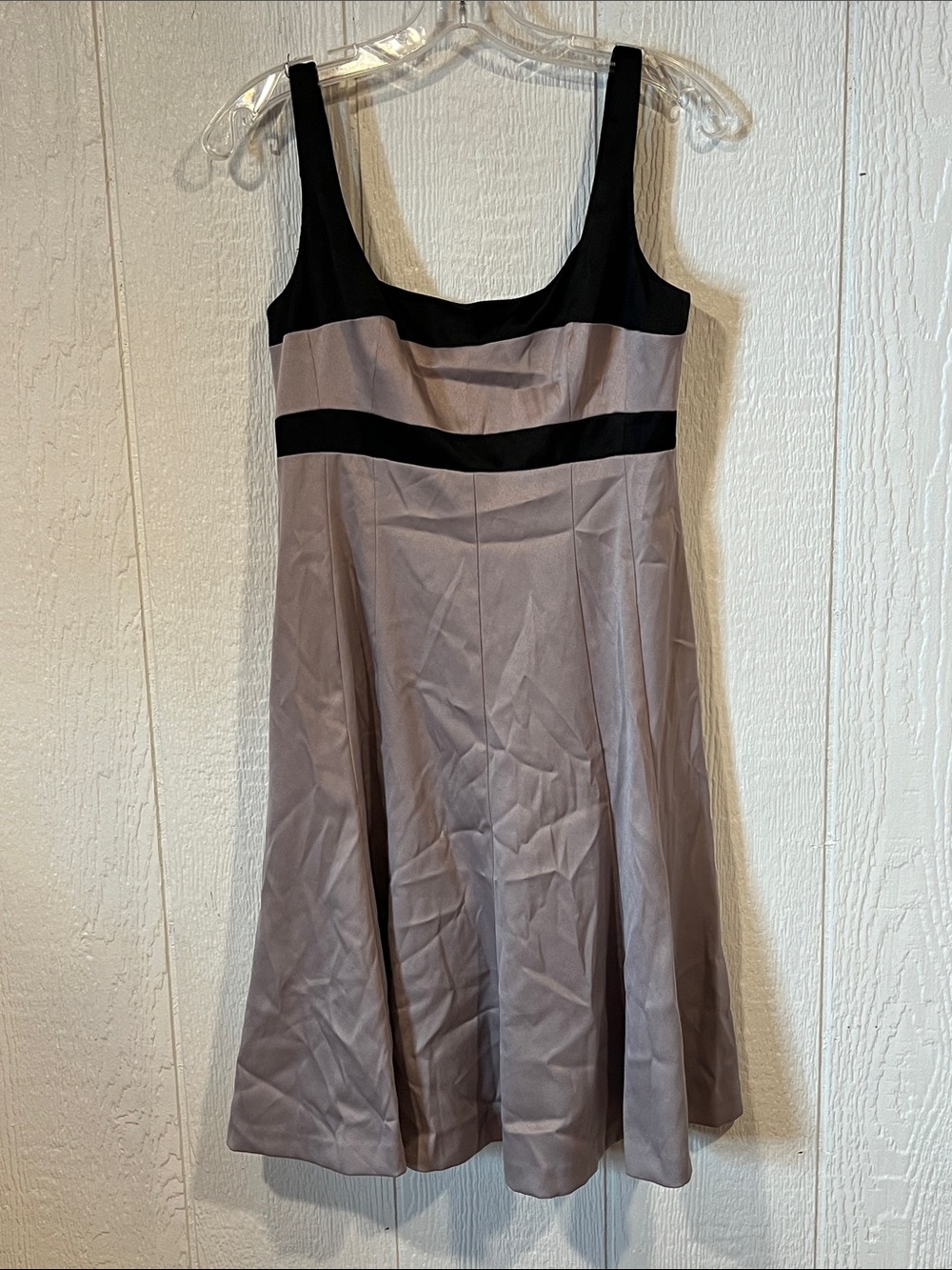Jones Wear Black Dress with Taupe Lining